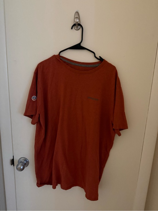 Patagonia Other - Patagonia Responsibili Tee T Shirt Women's L Orange Short Sleeve Hiking Casual